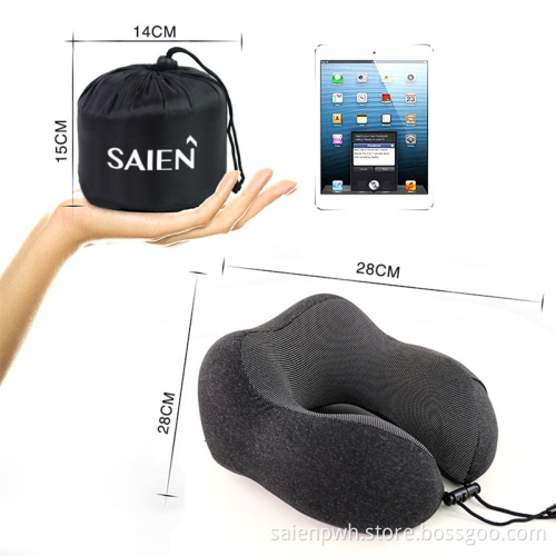 Memory foam travel neck pillow airplane support pillow